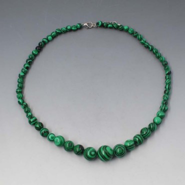 Malachite beads necklace